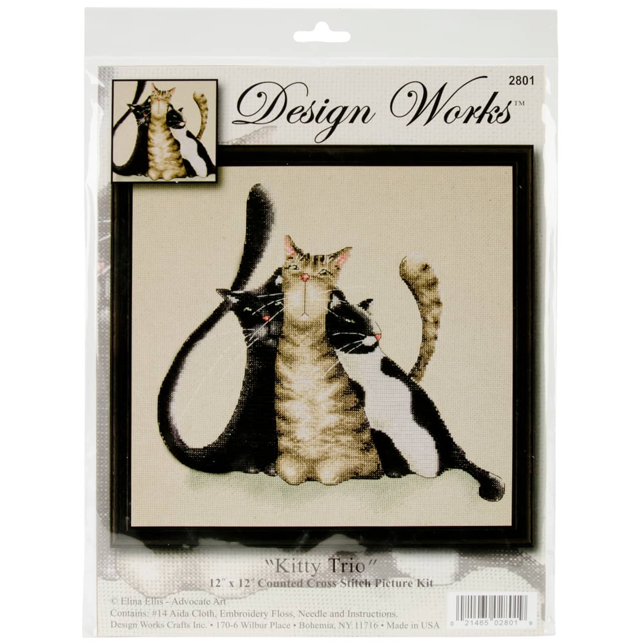 Design Works™ Kitty Trio Counted Cross Stitch Kit